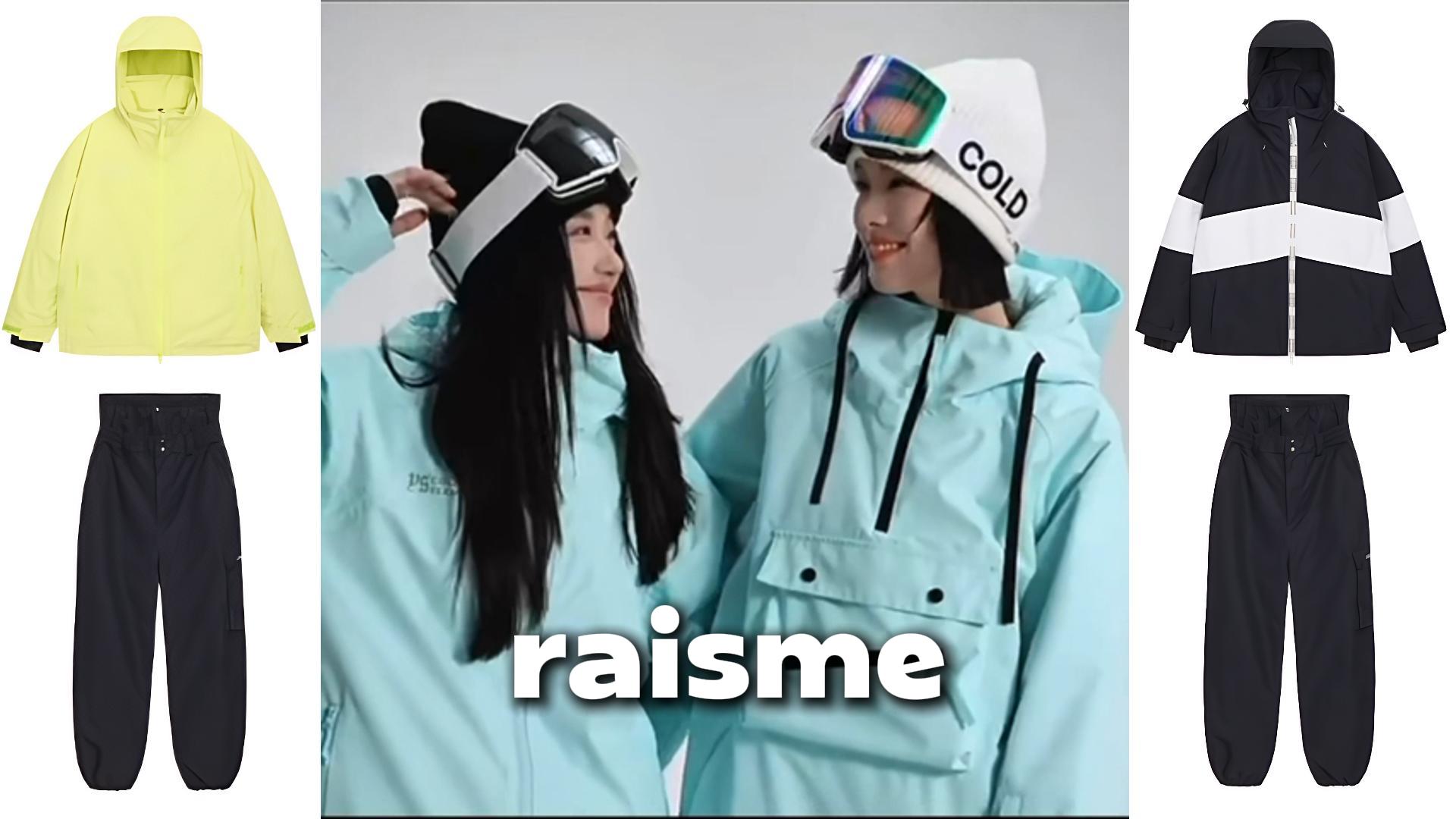 Amazon.co.jp: [raisme] スキーウェア 上下セット メンズ レディース